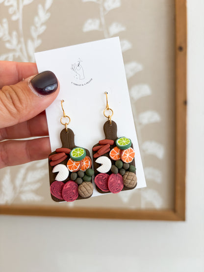 Girl Dinner Charcuterie Board Earrings