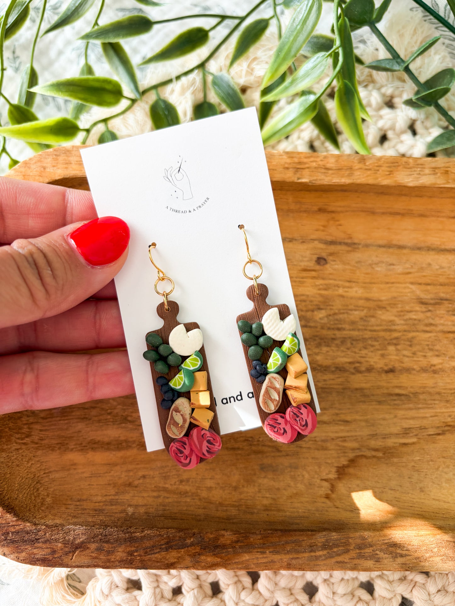 Summer Charcuterie Board Earrings