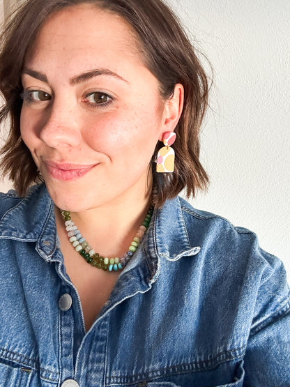 Tropical Vibes Spring Clay Earrings - Trendy, Lightweight Floral Styles