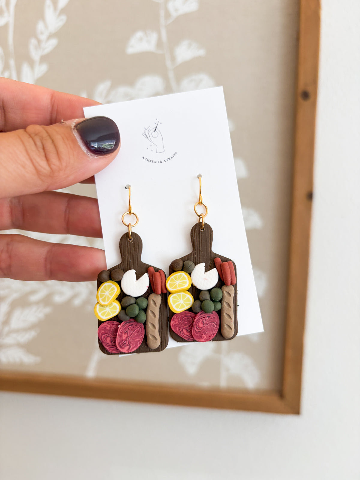 Girl Dinner Charcuterie Board Earrings