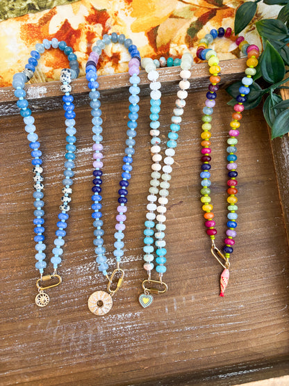 Funky Fall Charm Necklaces | bead Accent | Cute Beads | Handmade Necklace