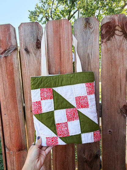 Cute Vintage Tote Bags  | Older Quilts | Upcycled Accessories | Vintage Fabric | Floral Vibes