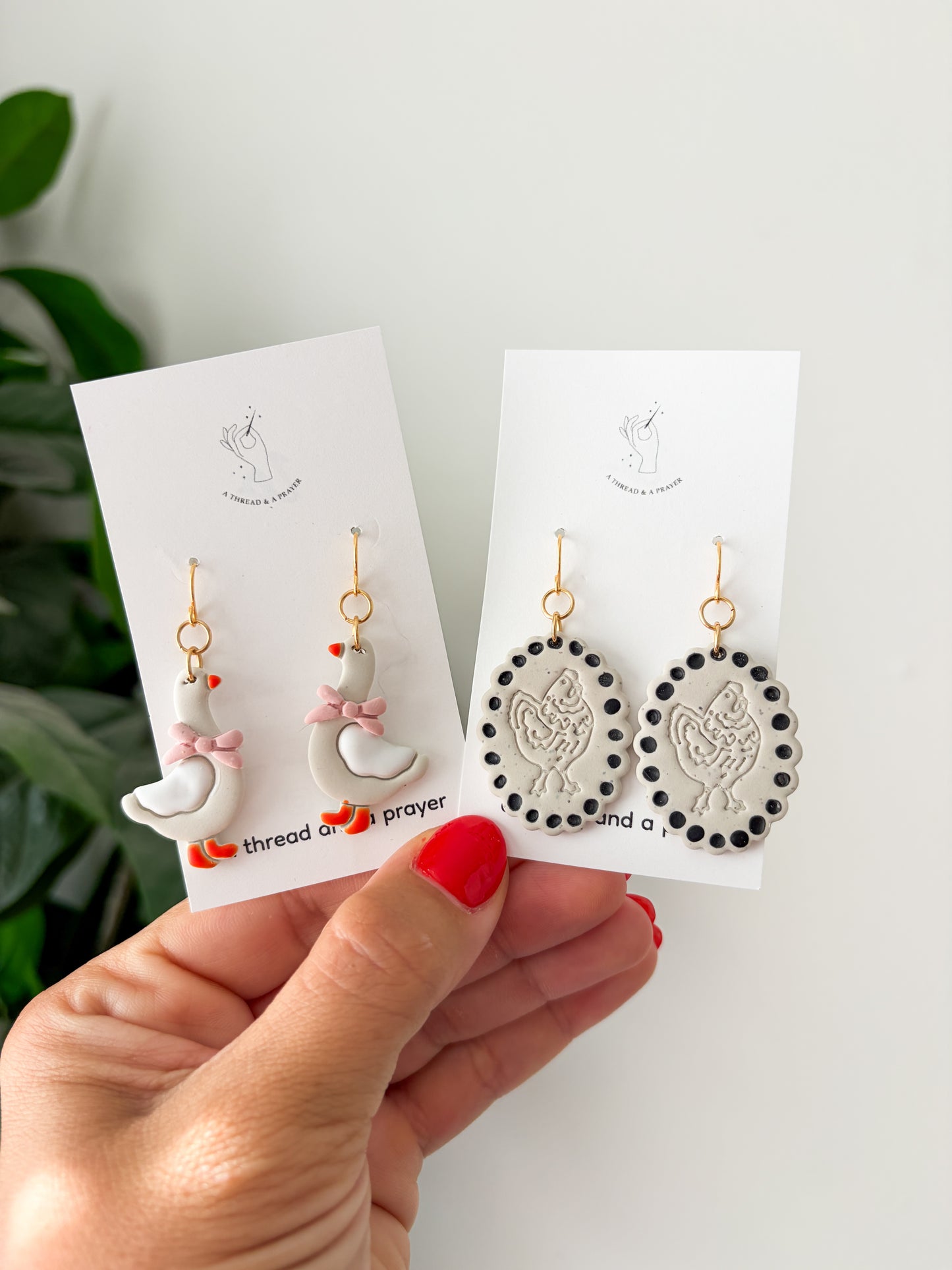 Don’t be Fowl - Chicken and Goose Earrings