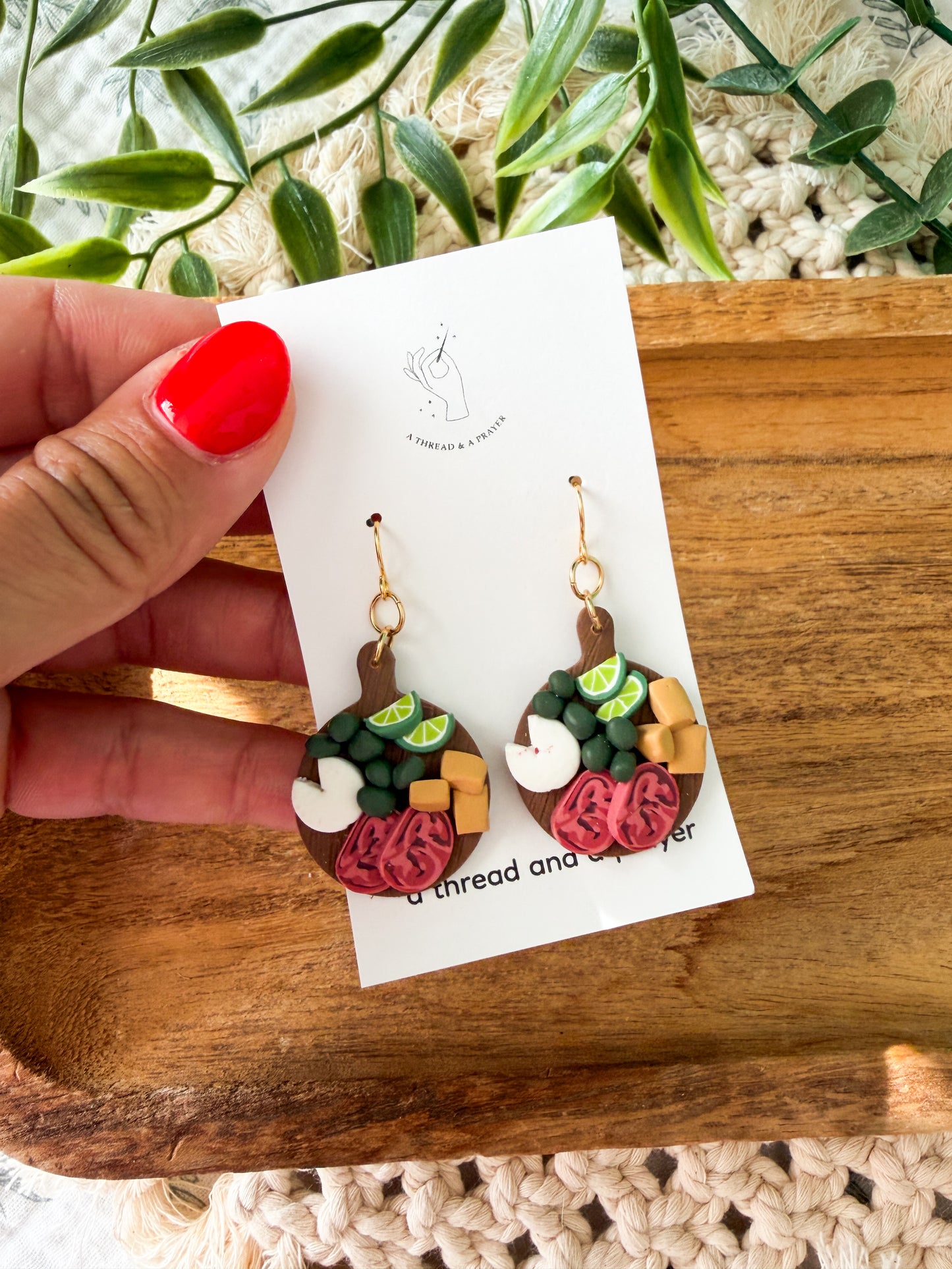 Summer Charcuterie Board Earrings