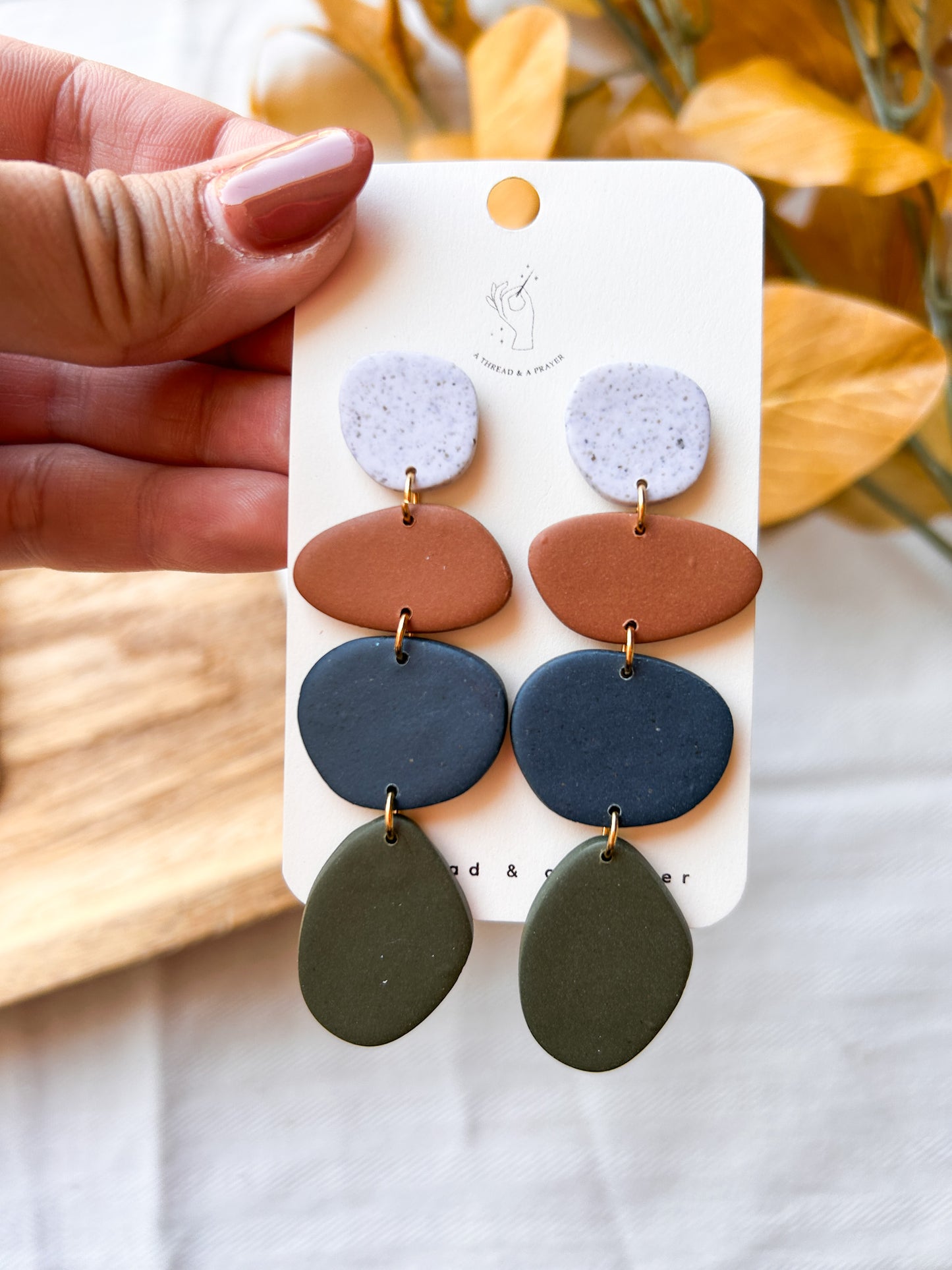 Fall Style Large Natural Style Earrings | Fall Fashion | Autumn Earrings | Statement Earrings | Lightweight