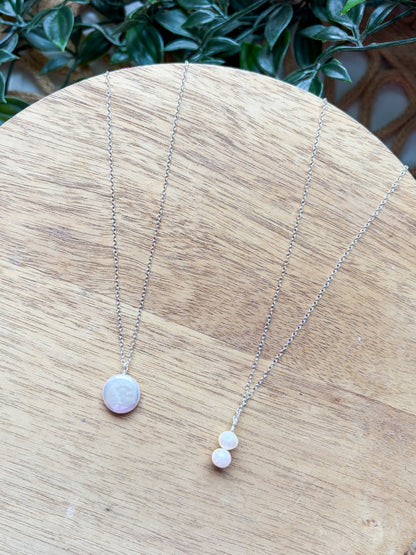 Sterling Silver Pearl Necklaces
