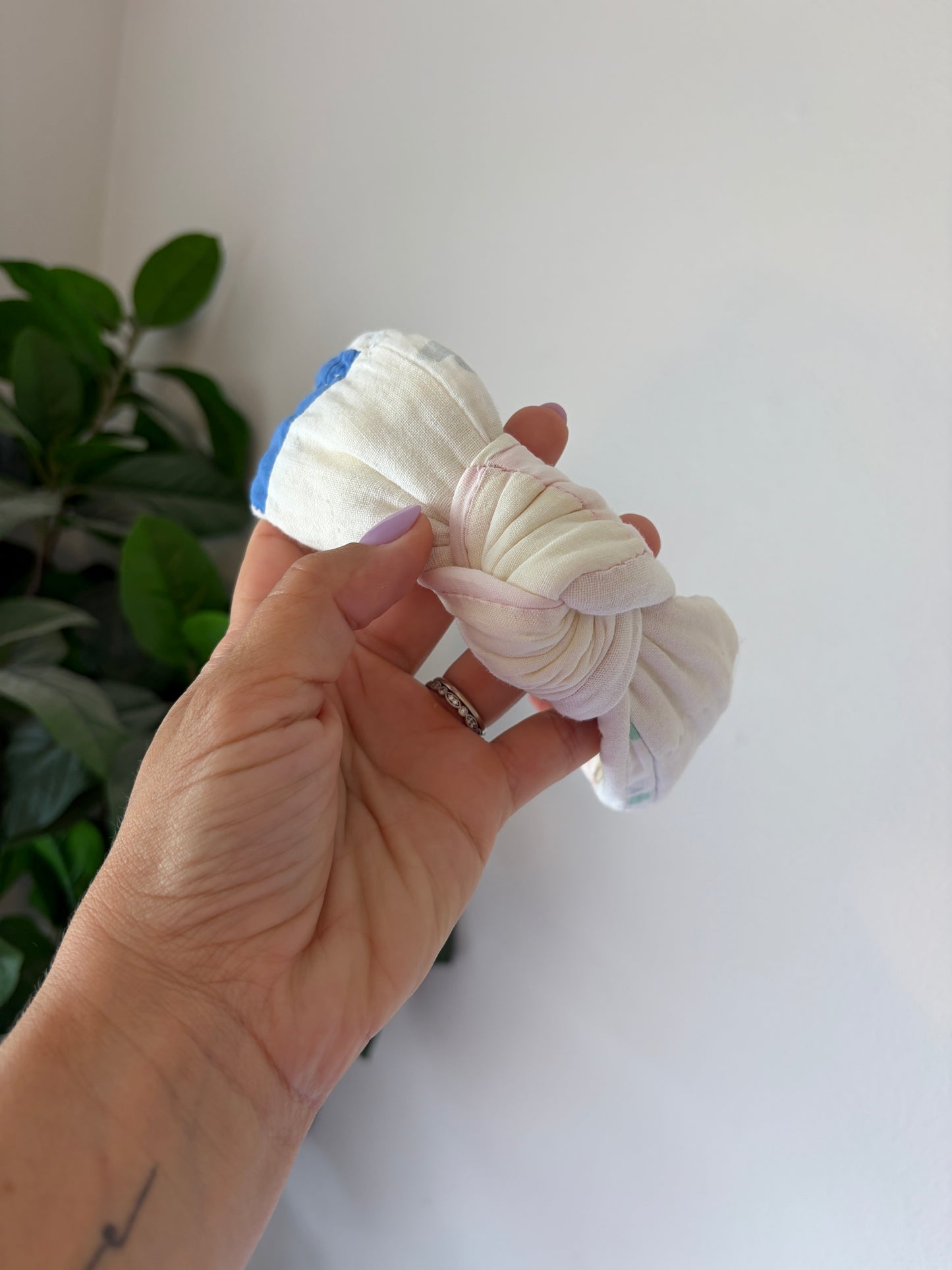 Cute and Chunky Vintage Knot Headbands | Vintage | Comfy Headbands | Patchwork Pattern