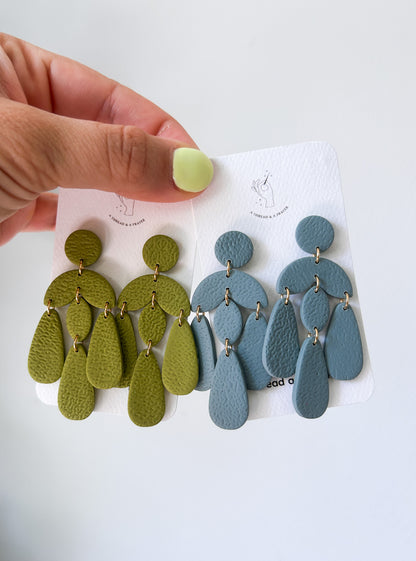 Funky and Fun Fall Dangles | Earth Tones | Clay Earrings | Autumn Styles