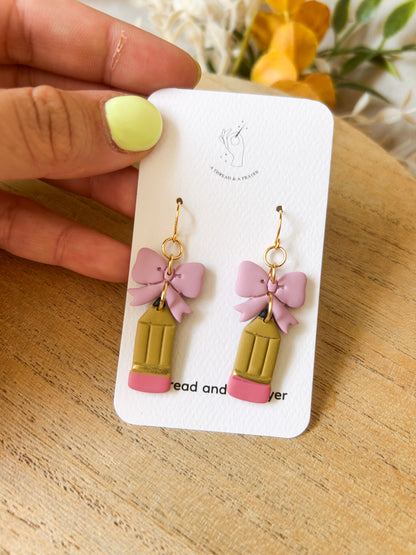 Pencils and Palettes Teacher Earrings | Back to School | Autumn | Teachers Rule!