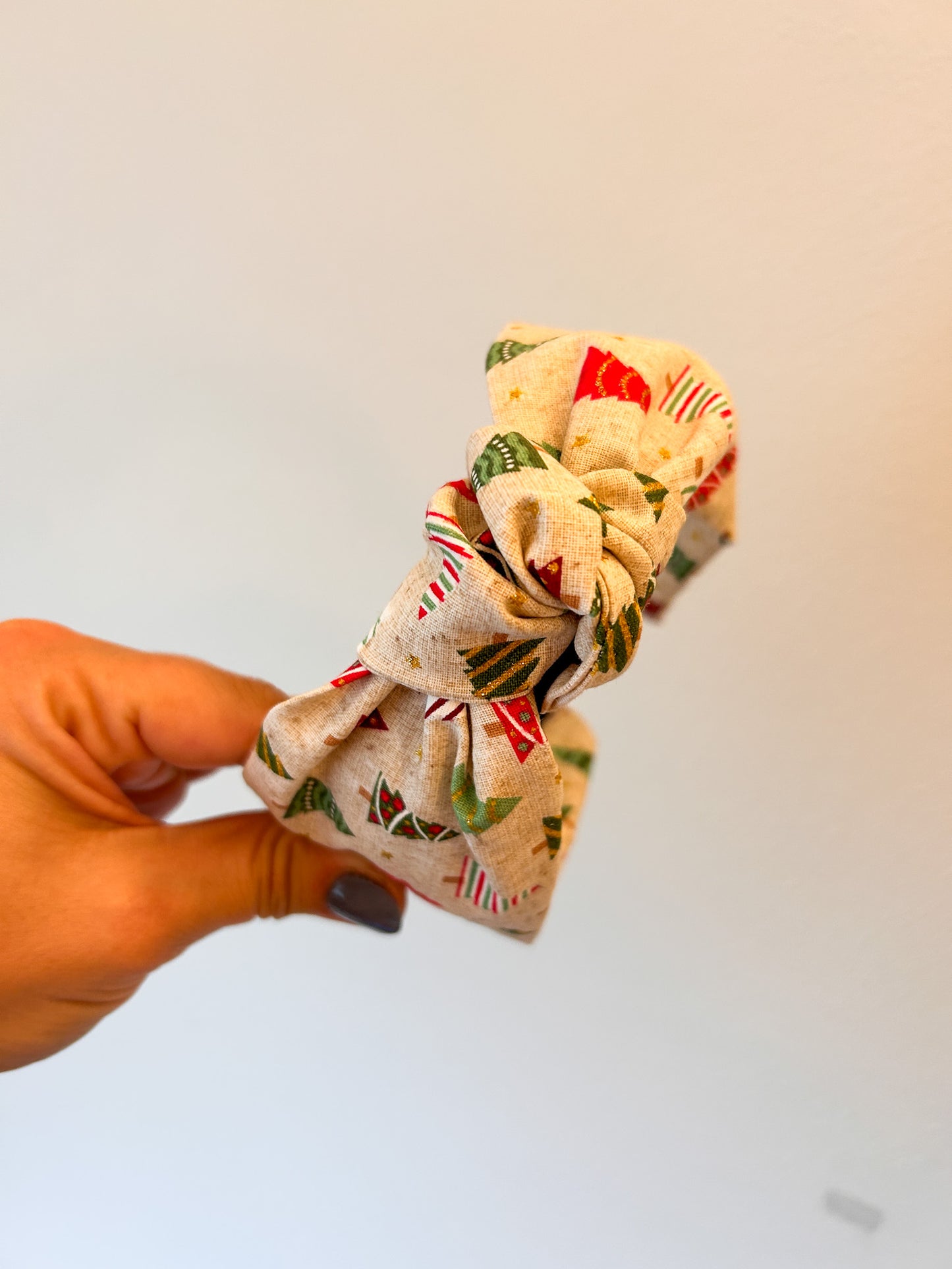 Christmas Top Knot Fabric Headbands | Cute Headband | Chunky | Winter Styles | Comfy Headbands