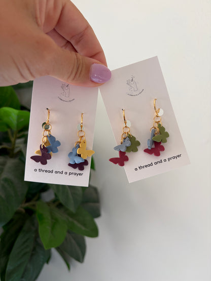90's Kid Butterfly Earrings | Cute Colors | Retro | Butterflies | Whimsy