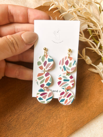 Fall Vibes Stained Glass Earrings | Clay Dangles | Cute Jewelry | Handmade Earrings | Autumn Styles