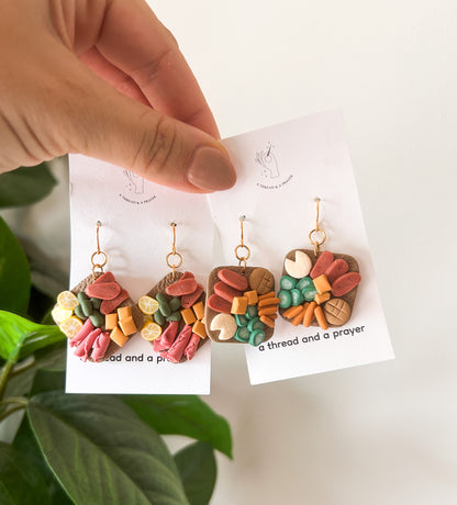 Mini Charcuterie Earrings | Wine Club | Book Club | Foodie Earrings | Mini Food | Girl Dinner