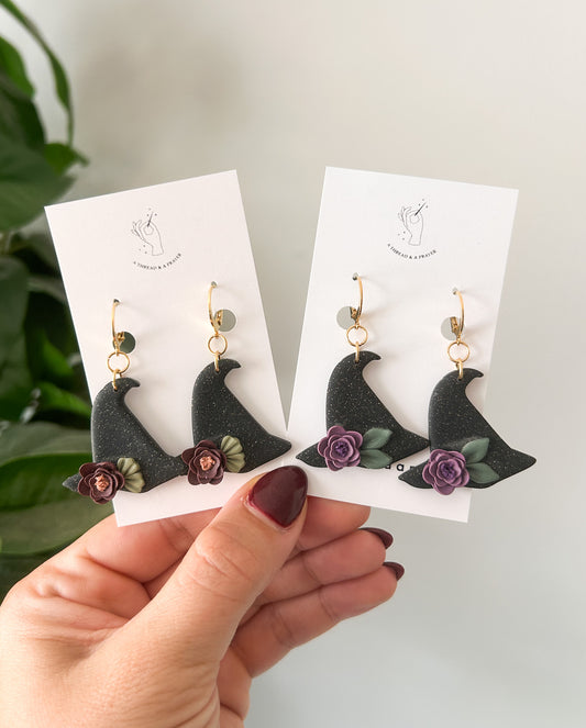 Calling all Witches | Halloween Earrings | Witch Hats | Spells and Spooky | Lightweight