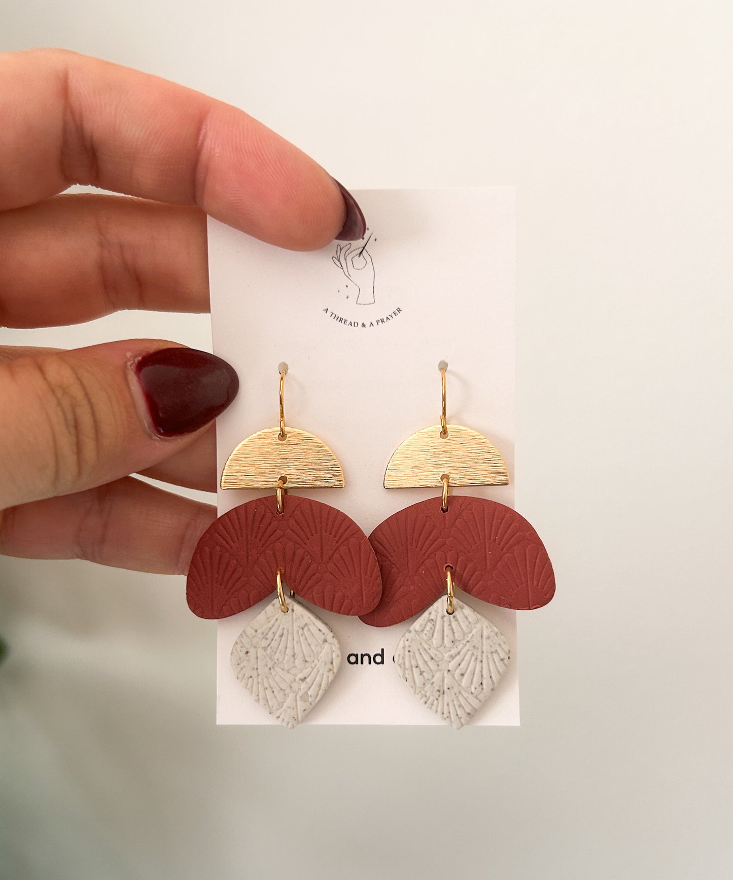 Basic but Cute Fall Earrings | Earth Tones | Clay Earrings | Autumn Styles