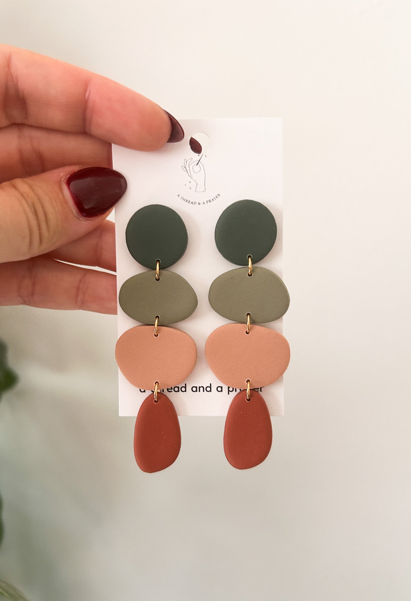 Statement Autumn Neutral Earrings | Earth Tones | Clay Earrings | Autumn Styles