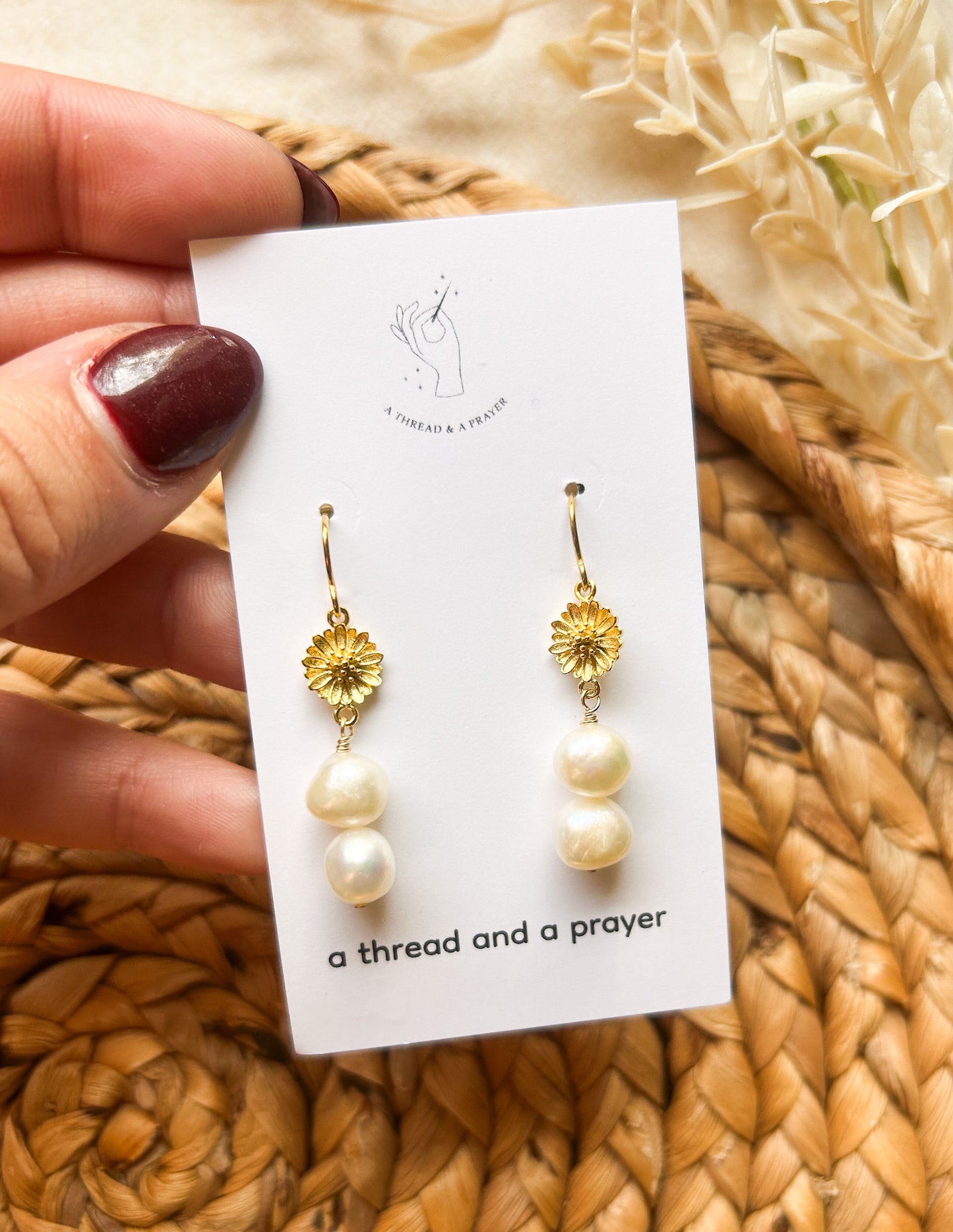 Classic Pearl Collection | Pearl Dangles | Gold | Everyday Earrings | Dainty | Lightweight | Classic
