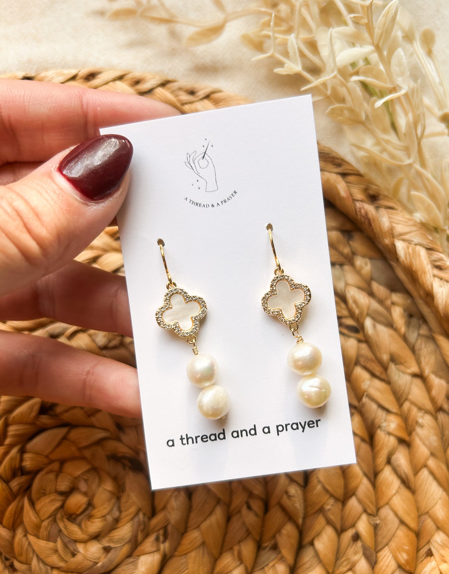 Classic Pearl Collection | Pearl Dangles | Gold | Everyday Earrings | Dainty | Lightweight | Classic