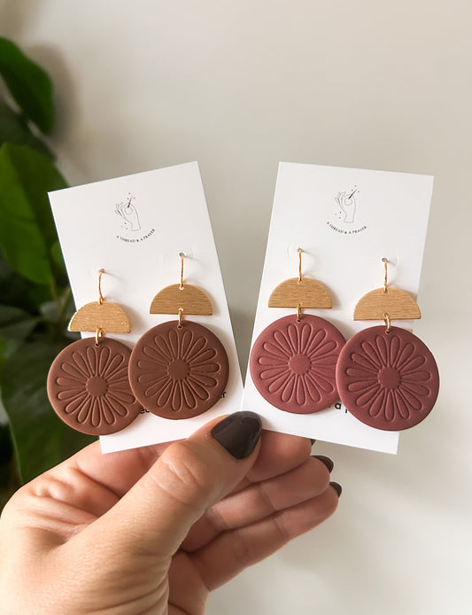 Fall Basic Earrings | Earth Tones | Clay Earrings | Autumn Styles