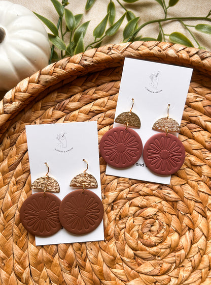 Fall Basic Earrings | Earth Tones | Clay Earrings | Autumn Styles