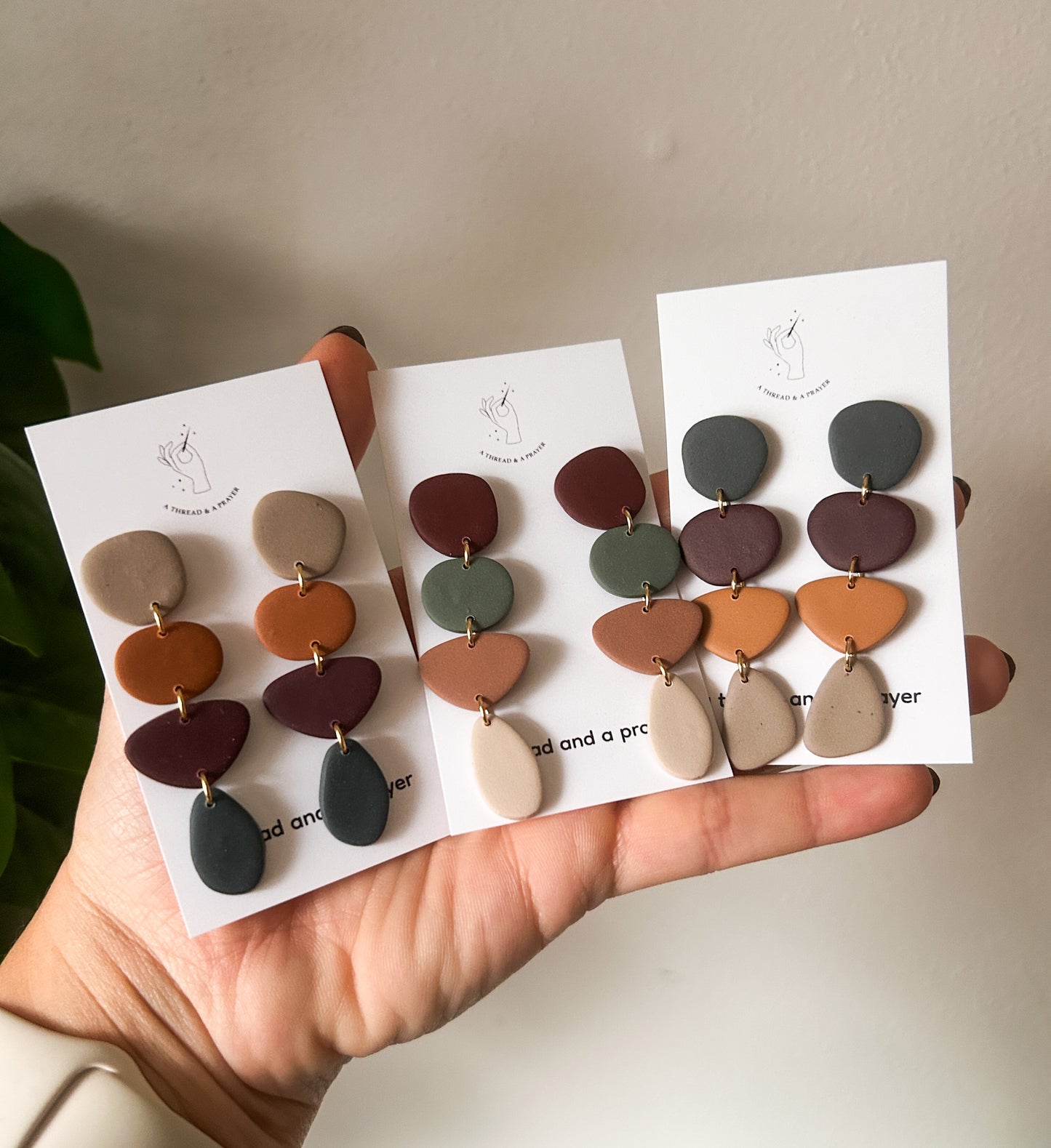 True Boho Fall Dangle Earrings | Statement Earrings | Clay Earrings | Autumn Styles