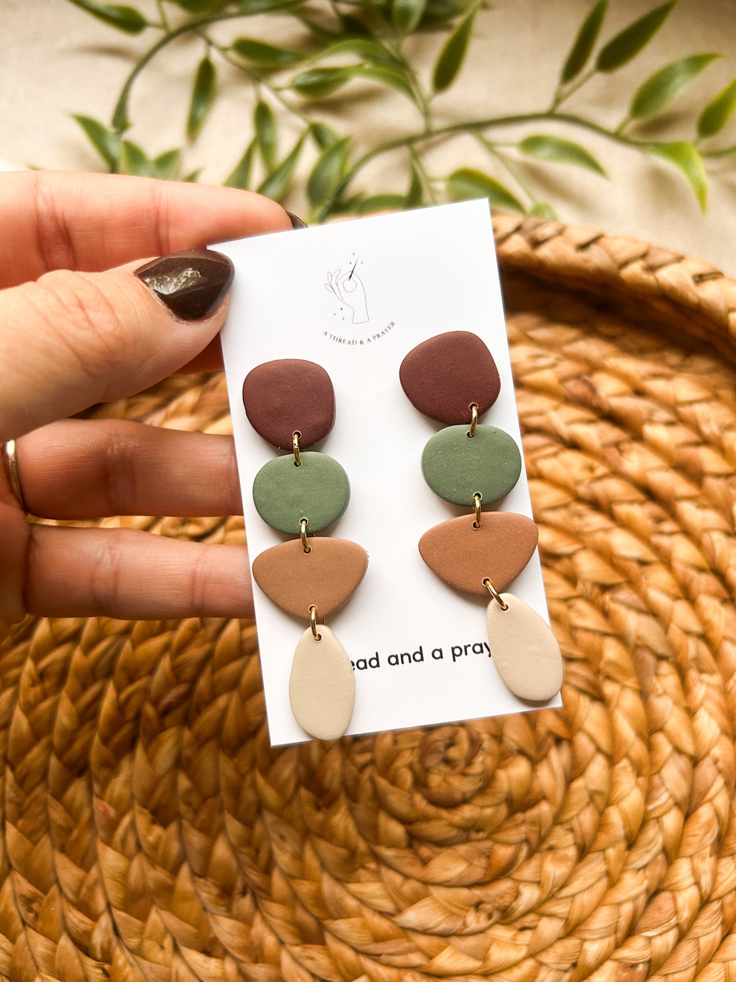 True Boho Fall Dangle Earrings | Statement Earrings | Clay Earrings | Autumn Styles