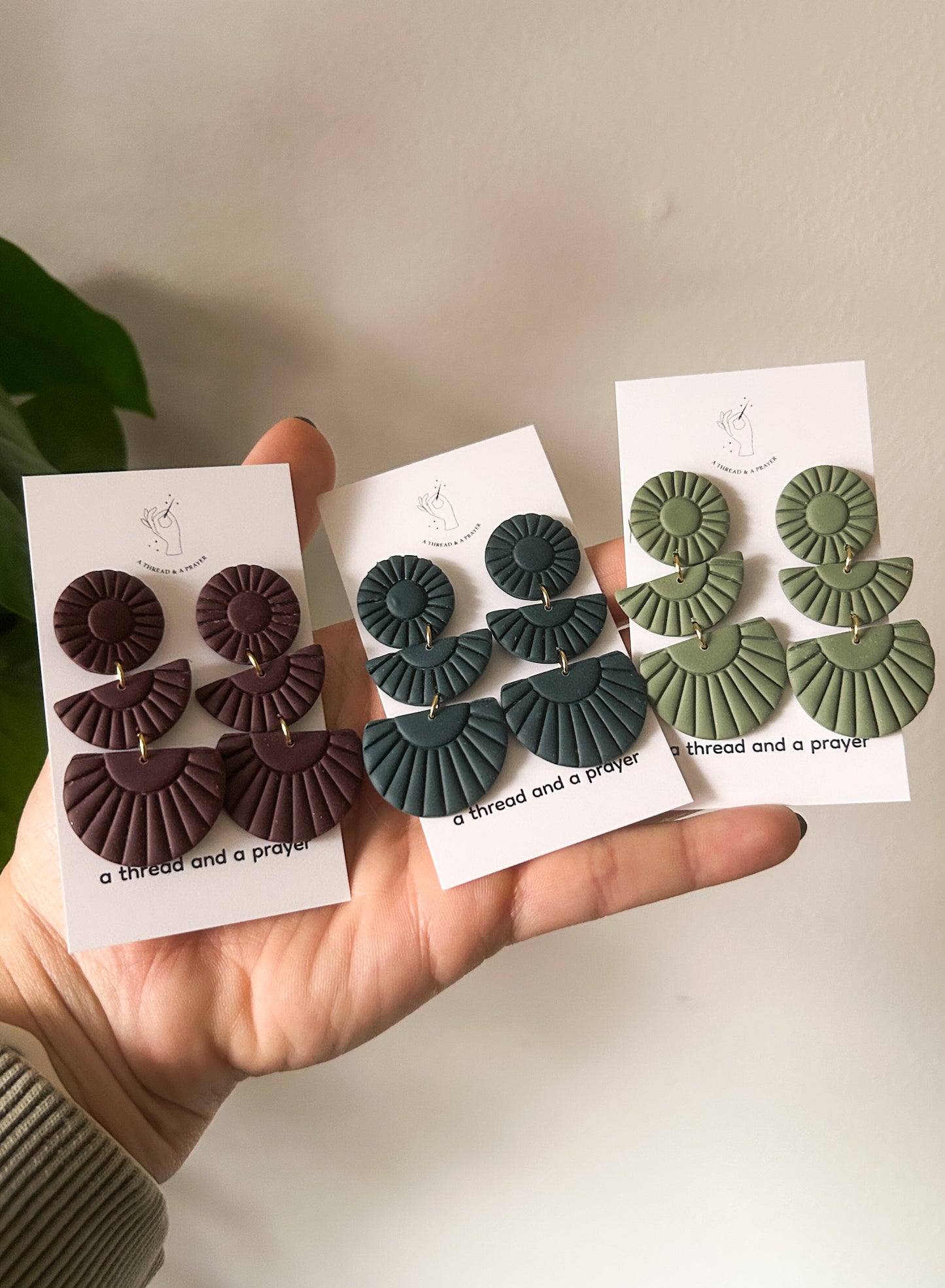 Autumn Jewel Tone Boho Earrings | Statement Earrings | Clay Earrings | Autumn Styles