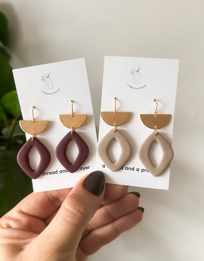 Clay Boho Basics Fall Styles | Earth Tones | Clay Earrings | Autumn Styles
