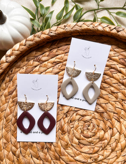 Clay Boho Basics Fall Styles | Earth Tones | Clay Earrings | Autumn Styles