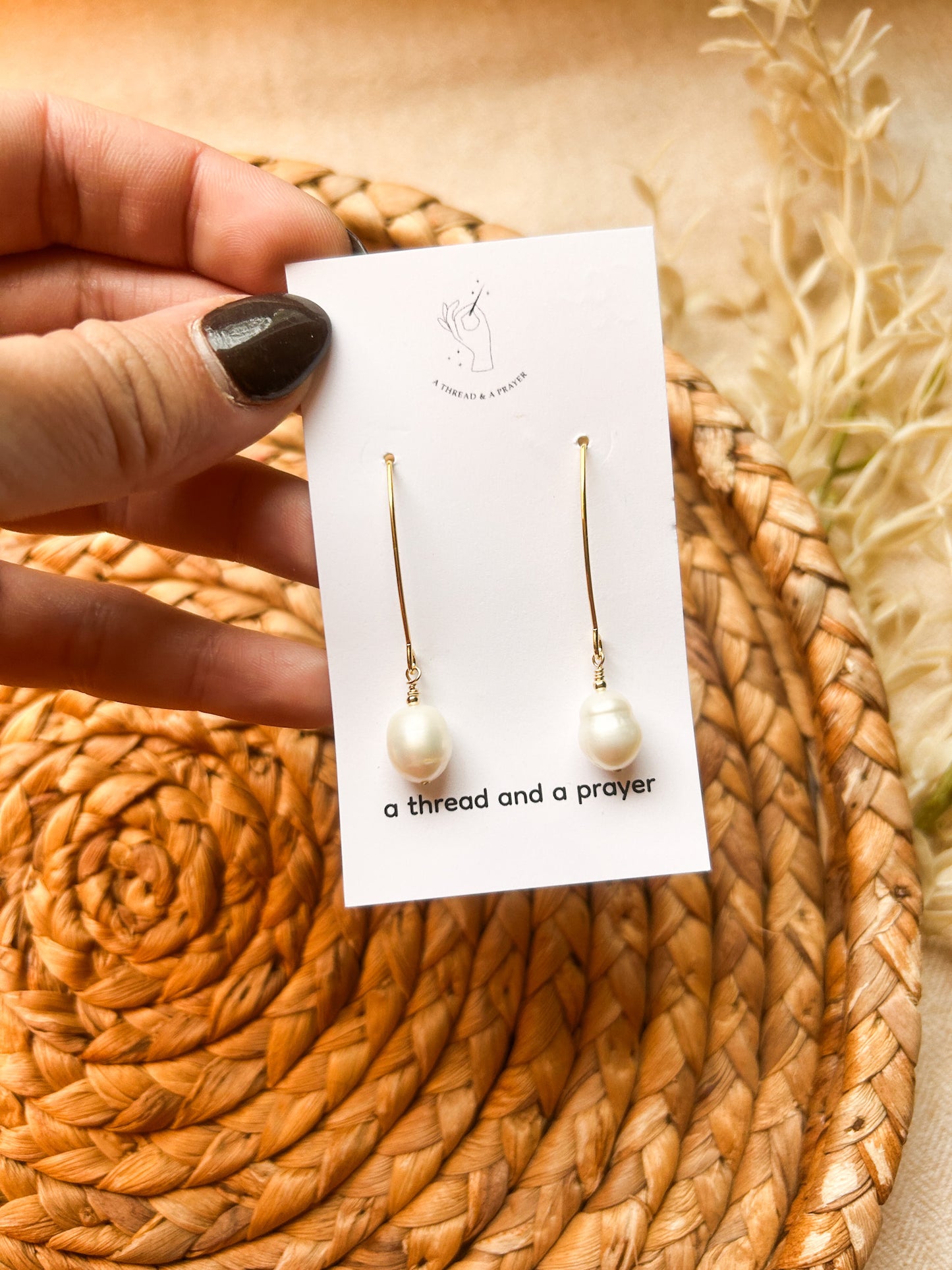 Dainty Pearl Winter Earrings | Classic Pearls | Giftable | Stocking Stuffer | Gold Plated Stainless Steel