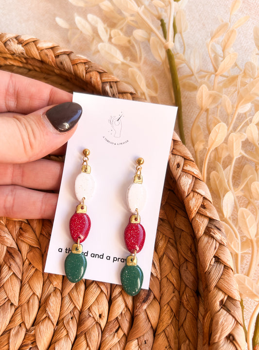 Shiny Light Christmas Earrings | Christmas Style | Holidays | Christmas Gifts | Theme Earrings