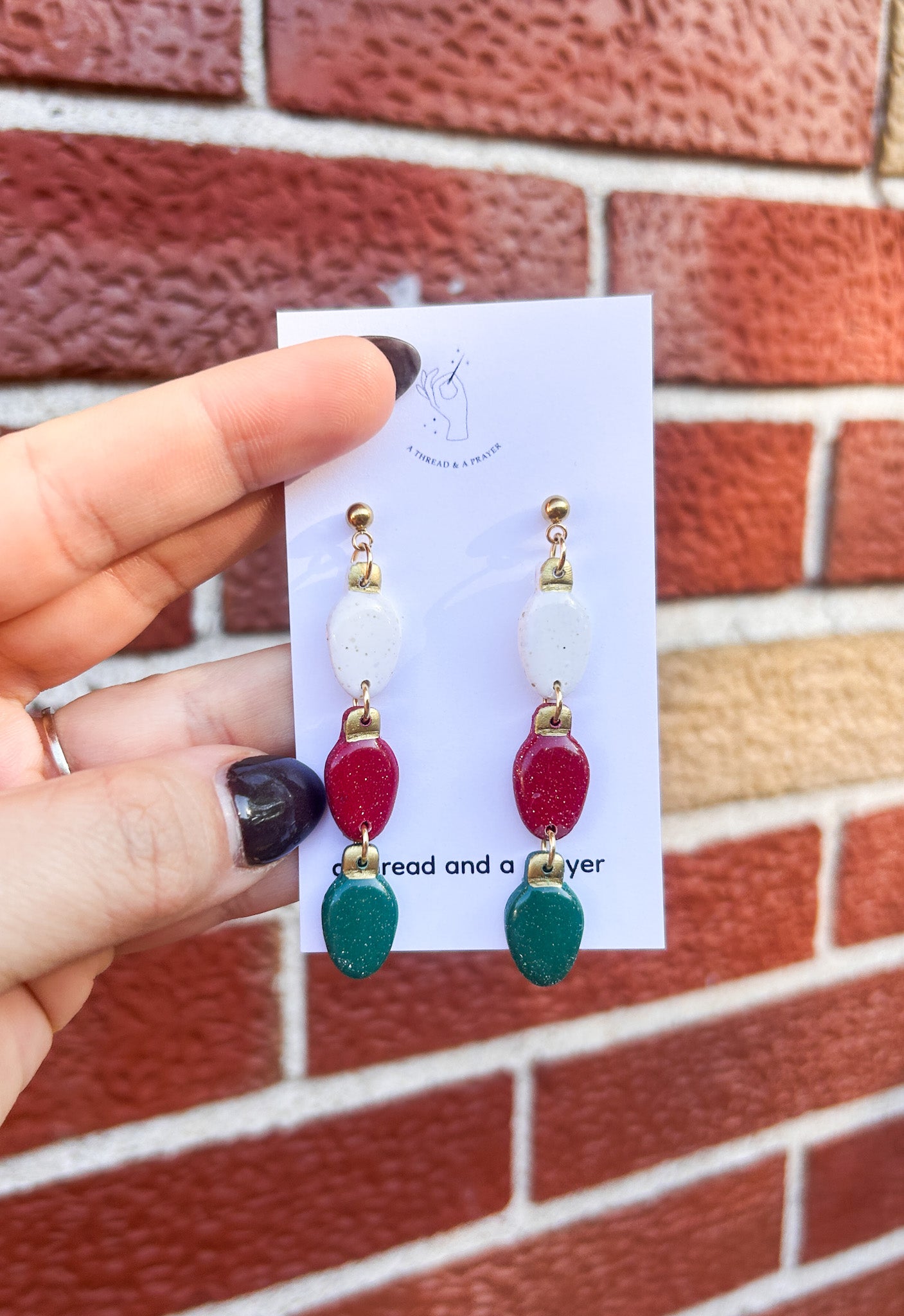 Shiny Light Christmas Earrings | Christmas Style | Holidays | Christmas Gifts | Theme Earrings