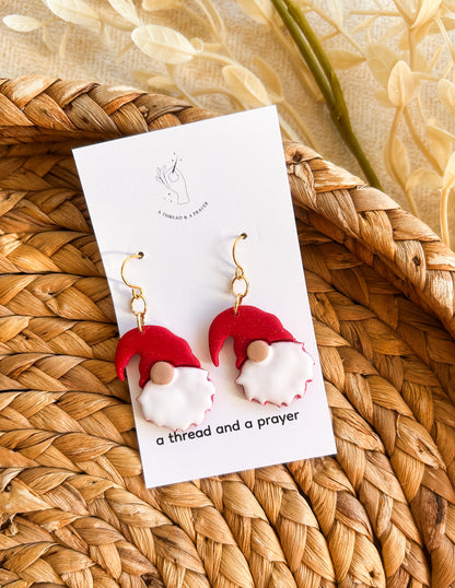Christmas Gnome Earrings | Christmas Style | Holidays | Christmas Gifts | Funky Style