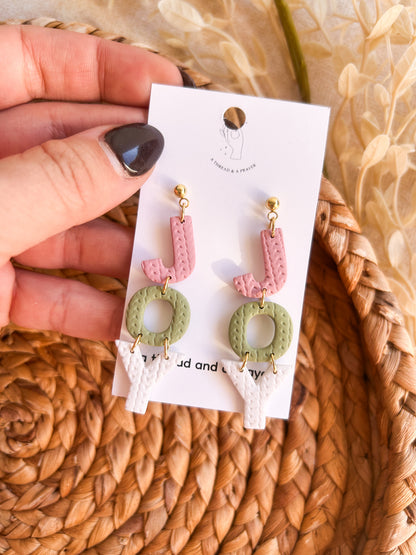 Sing JOY to the World Earrings | Holiday Style | Joyful Earrings | Christmas Style