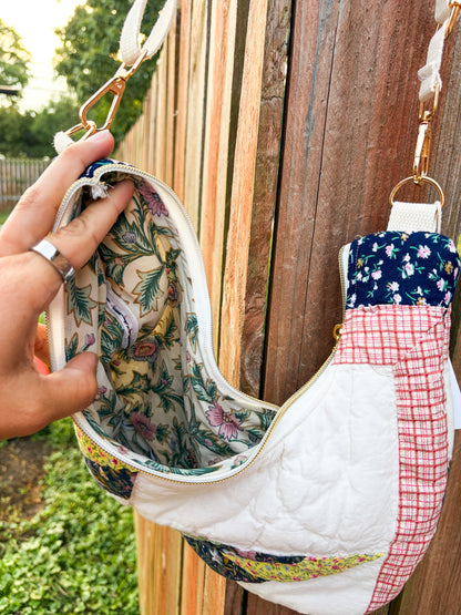 Crossbody Vintage Quilt Bags | Cute Quilts | Upcycled Accessories | Adjustable Straps