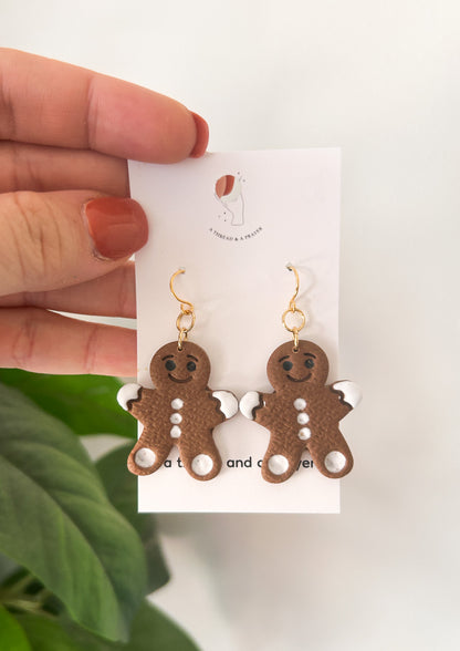 Gingerbread Fun Earrings | Christmas | Holiday Style | Cookie Earrings | Christmas Gifts