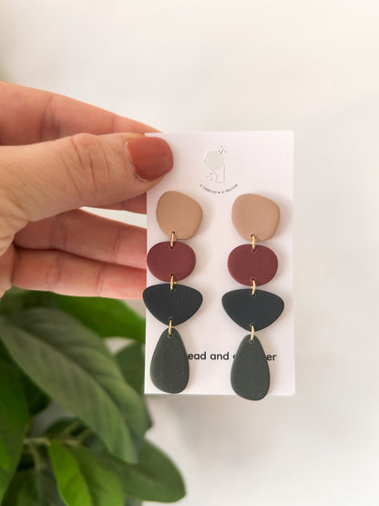 Cute Winter Dangle Earrings | Statement Earrings | Clay Earrings | Boho Styles