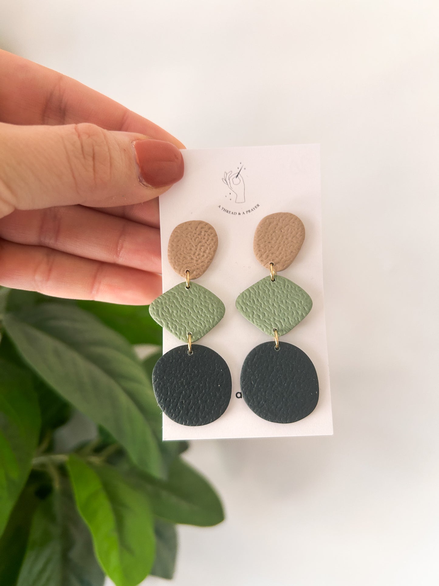 Cute Winter Dangle Earrings | Statement Earrings | Clay Earrings | Boho Styles