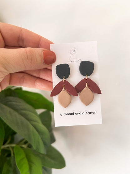 Cute Winter Dangle Earrings | Statement Earrings | Clay Earrings | Boho Styles