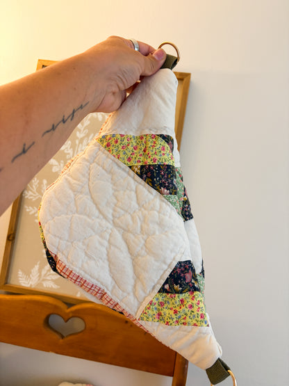 Vintage Quilt Crossbody Bag Style 3 | Fall Quilts | Upcycled Accessories | Fanny Pack | Adjustable Straps
