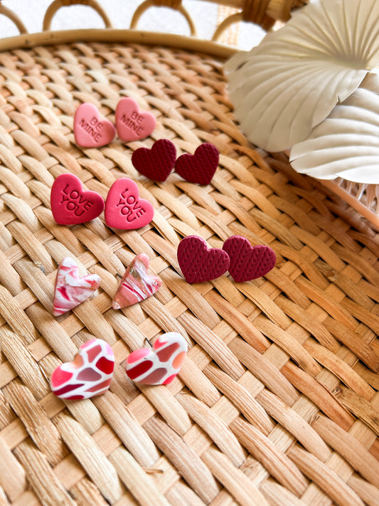 Steal My Heart Valentines Day Studs | Heart Earrings | Galentine's Day Earrings | Stud Earrings | Lightweight