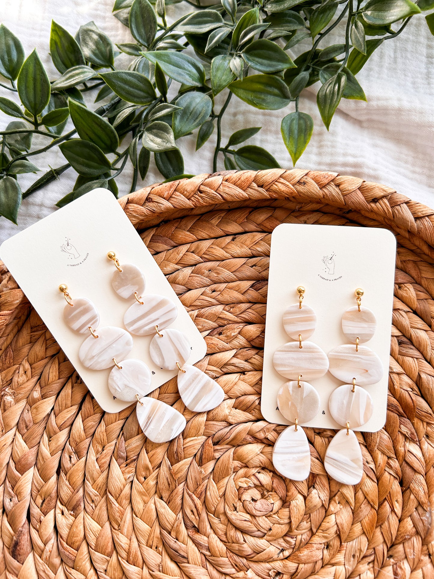 Mystic Vibes Winter Clay Earrings | Winter Fashion | Winter Color Earrings | Statement Earrings | Lightweight