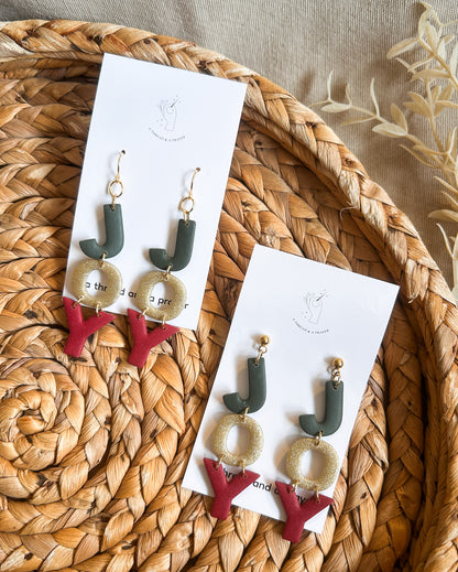 Joyful Christmas Earrings | Christmas Style | Holidays | Christmas Gifts