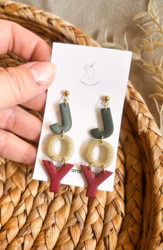 Joyful Christmas Earrings | Christmas Style | Holidays | Christmas Gifts