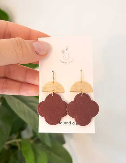 Basic Winter Earring Styles | Earth Tones | Clay Earrings | Winter Colors