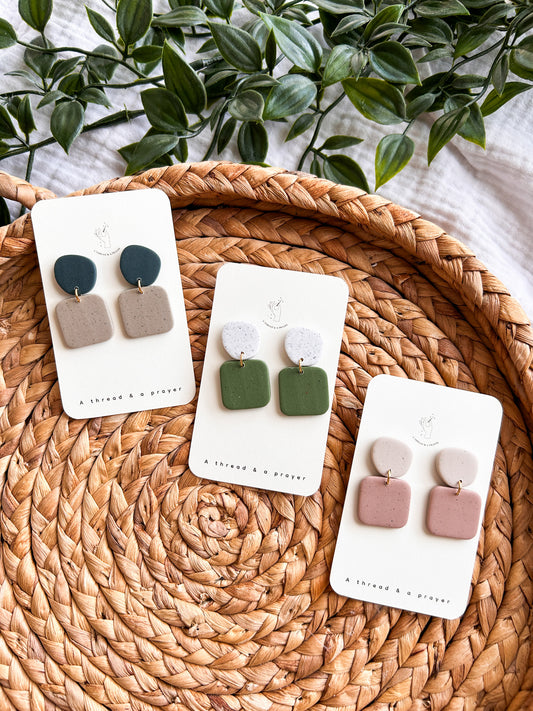 Spring has Almost Sprung Dainty Clay Earrings | Spring Fashion | Spring Color Earrings | Statement Earrings | Lightweight