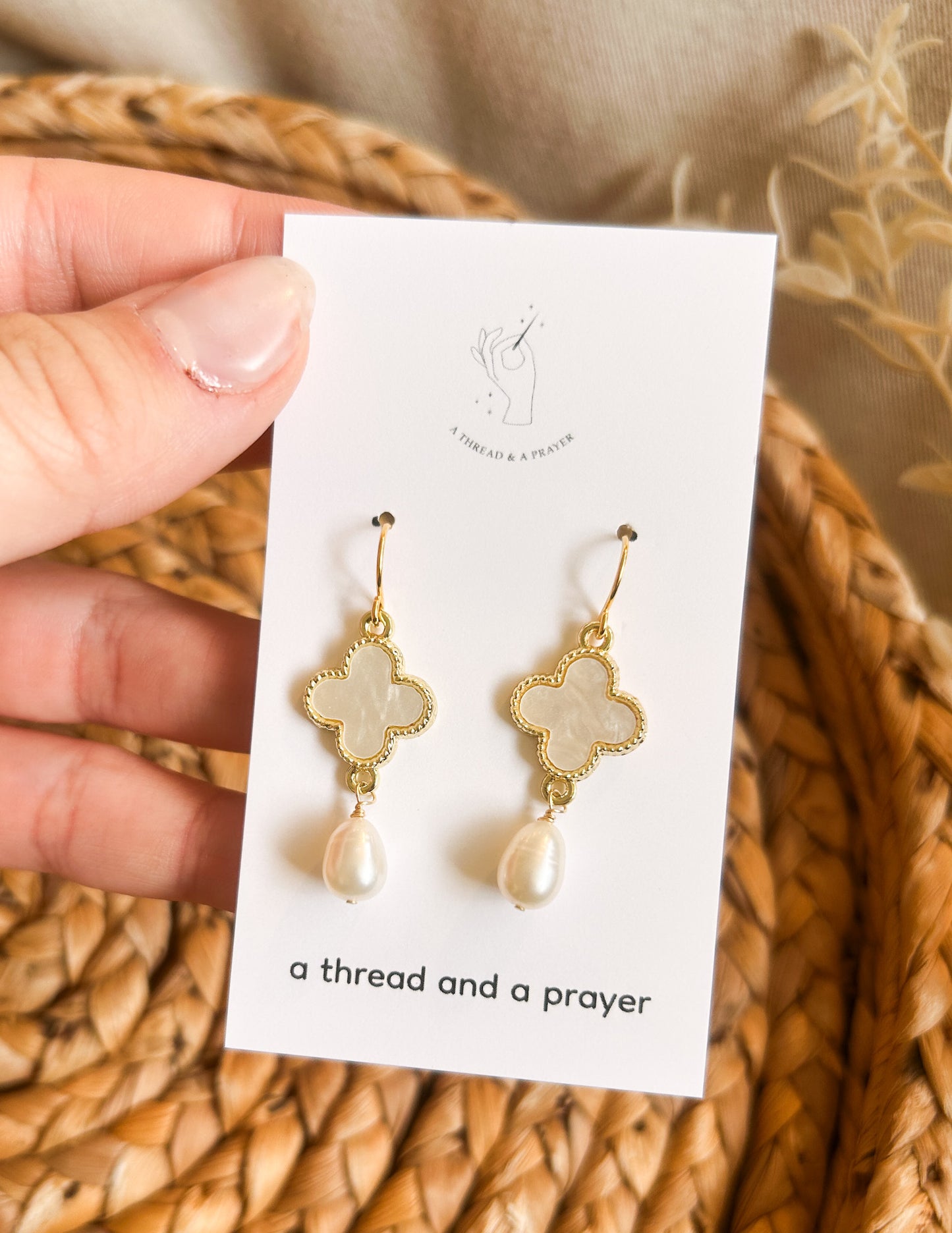 Cute Teardrop Pearl Earrings | Classic Pearls | Giftable | Stocking Stuffer | Gold Plated Stainless Steel