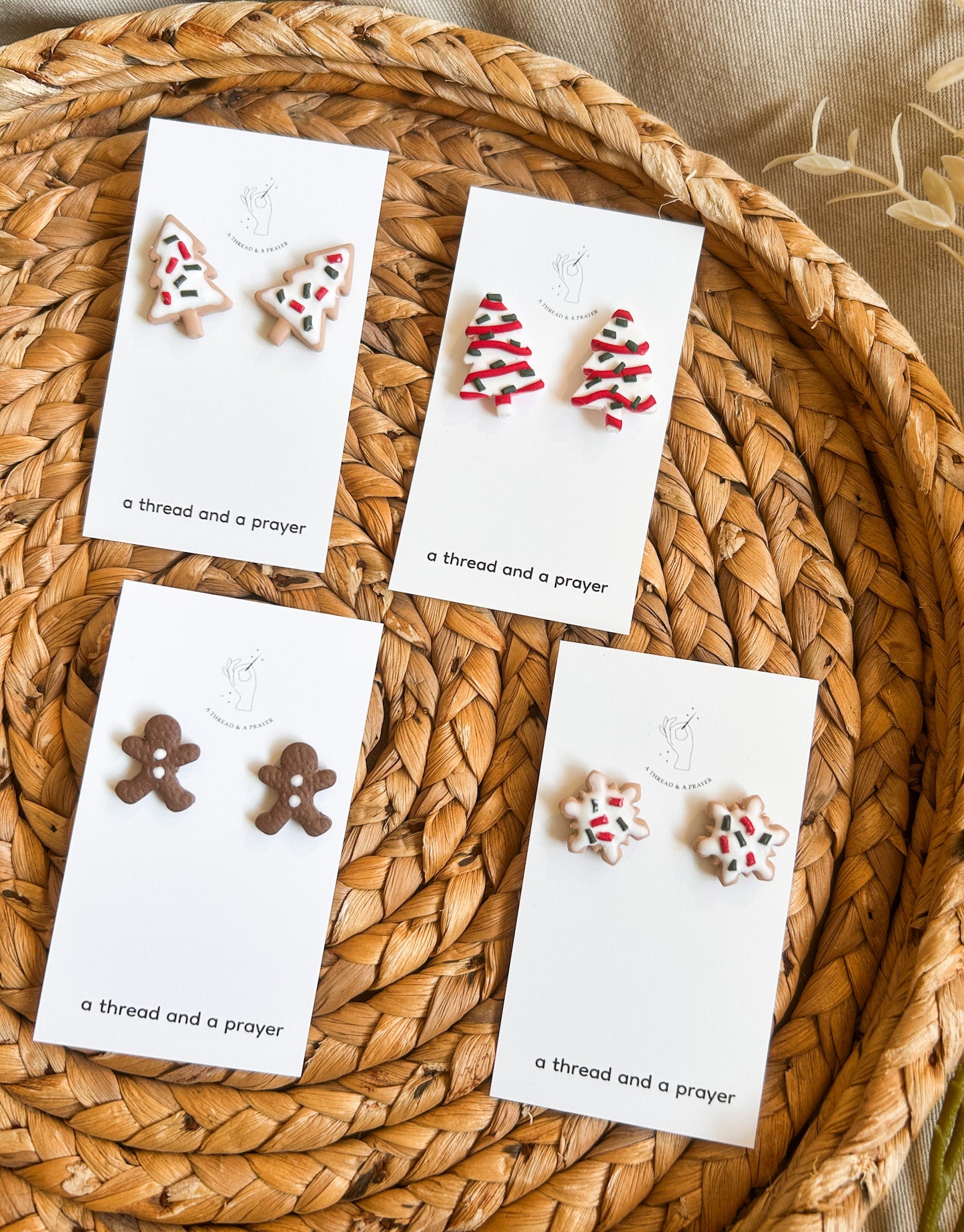 Holiday Sweets Studs | Sugar Cookies | Little Debbie Cakes | Gingerbread