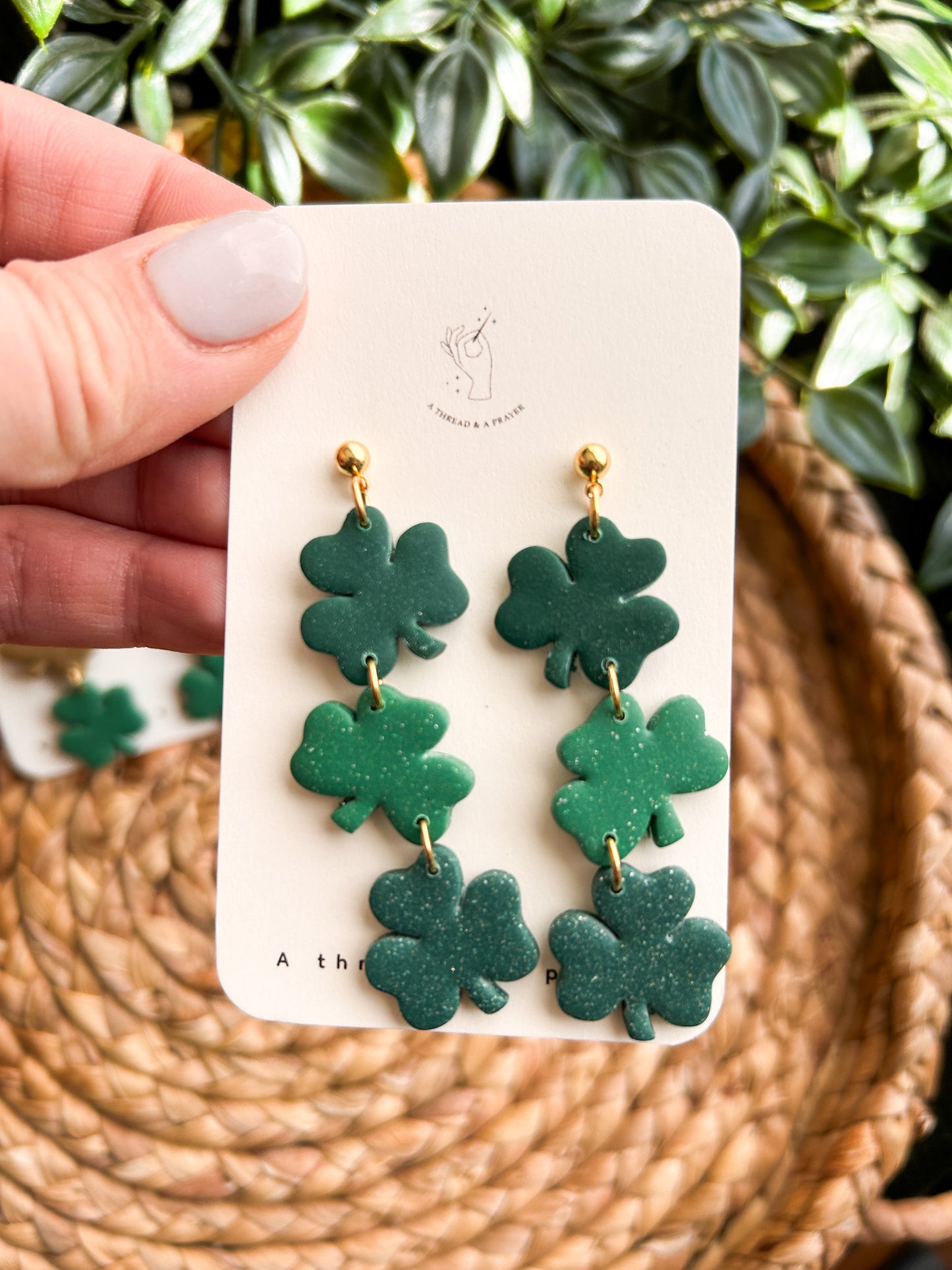 Luck of the Irish Shamrock Dangle Earrings | Party Earrings | Saint Patrick's Day | St. Pats | Lightweight Earrings