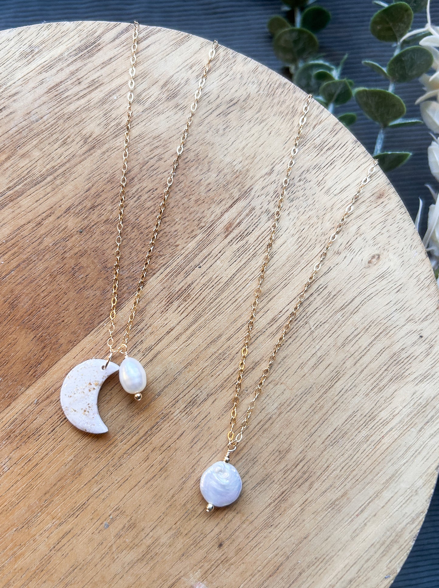 Simple and Charming Pearl Necklaces | Freshwater Pearls |  Gold Fill Necklace | 18 or 20 Inch Chain